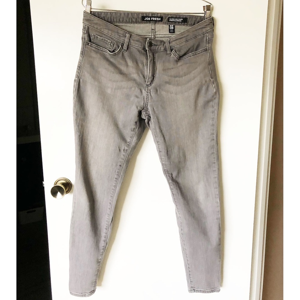 Joe Fresh Women's Grey Jeans, Classic Slim, Size 29/08